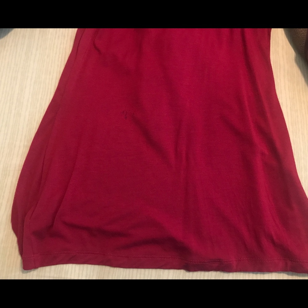 Express Red Frilly Tank Top - Picture 6 of 6